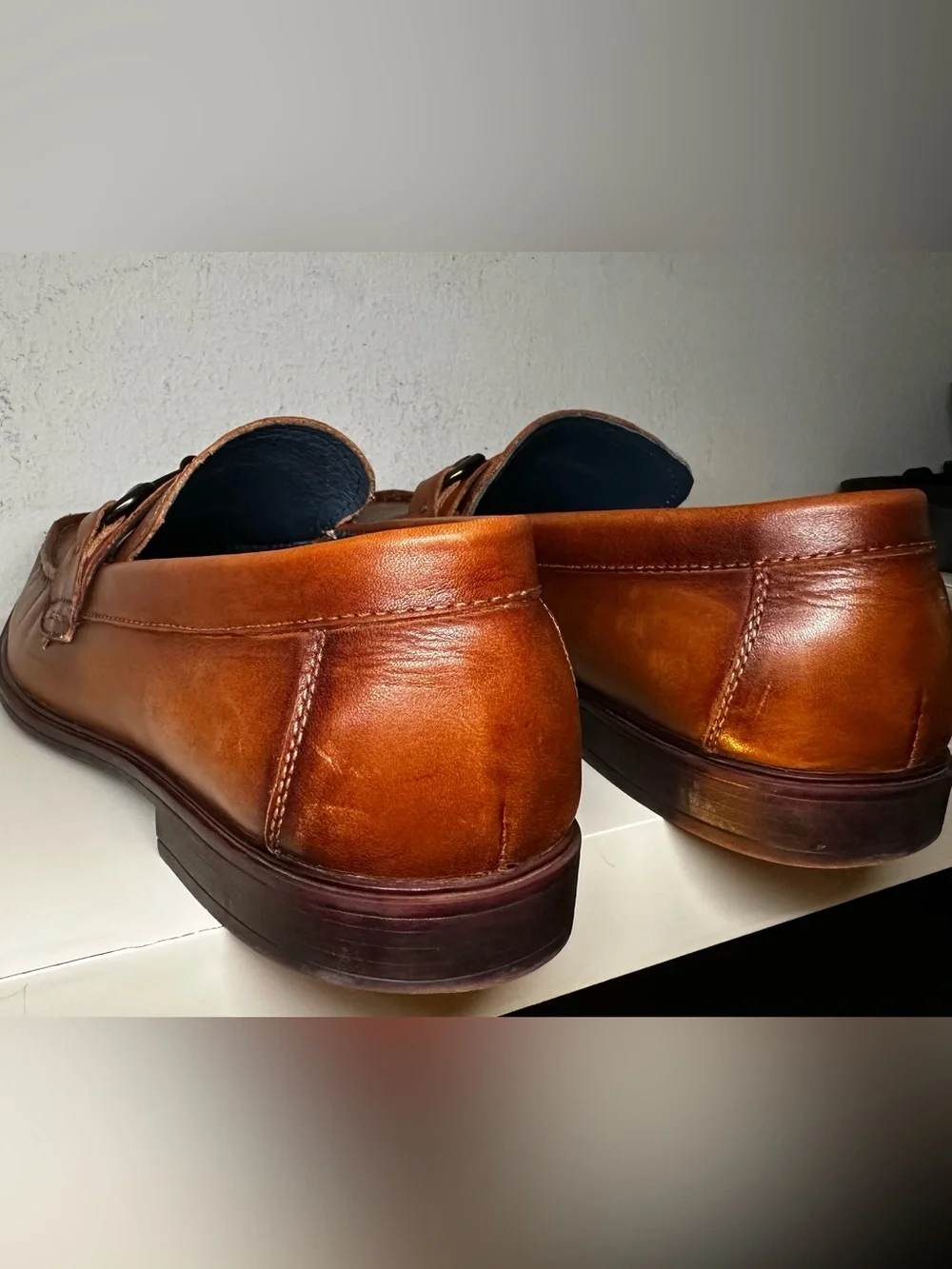 Men's Brown Leather Bit Loafers